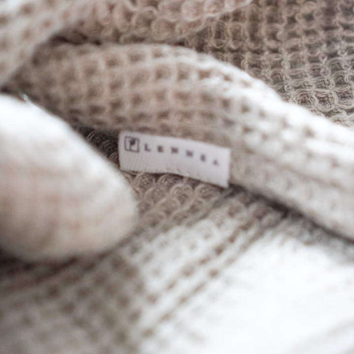 Lniany turban do włosów