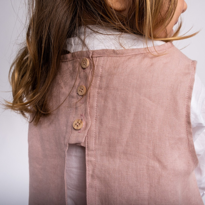 Kinder-Schürze Kerstin (puderrosa)