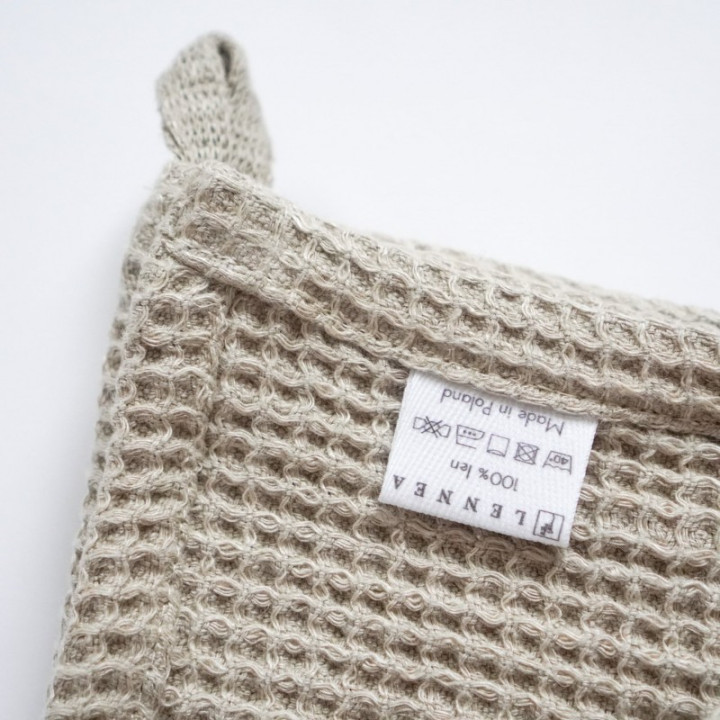 Leinen-Saunapad Waffel – Hygienischer und Atmungsaktiver Unterlage für die Sauna