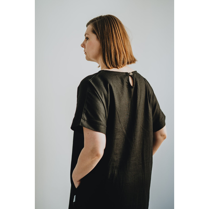 Leinenkleid Britta (schwarz)