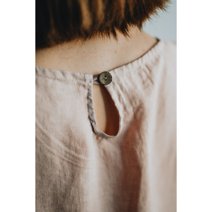 Leinenkleid Britta (puderrosa)