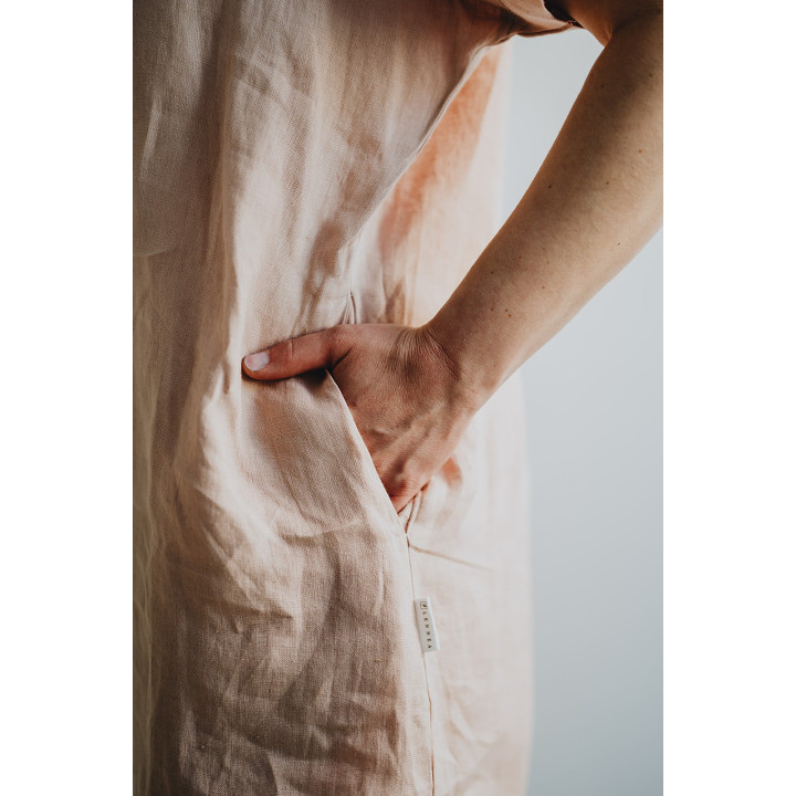 Leinenkleid Britta (puderrosa)