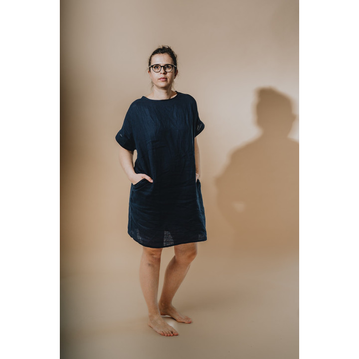 Britta Leinenkleid (Tinte)