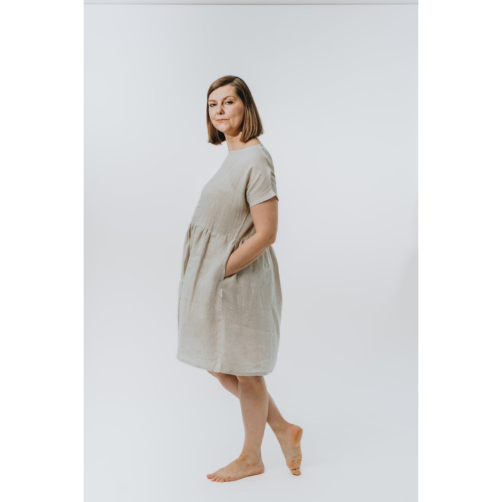 Leinenkleid Lisa (naturfarben)