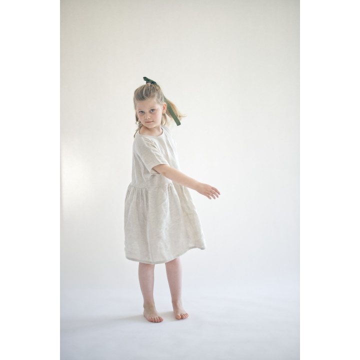 Kinder-Leinenkleid Liten Lisa (naturfarben)