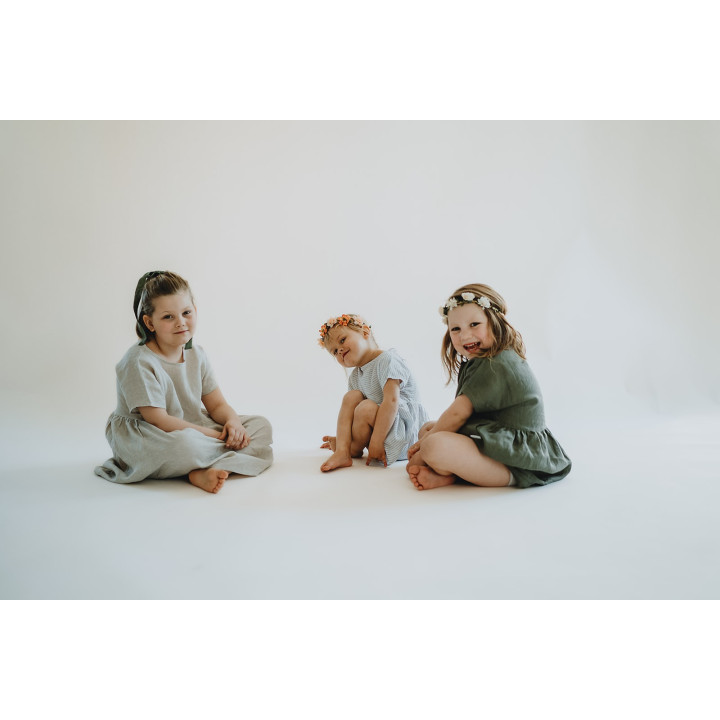 Kinder-Leinenkleid Liten Lisa (naturfarben)