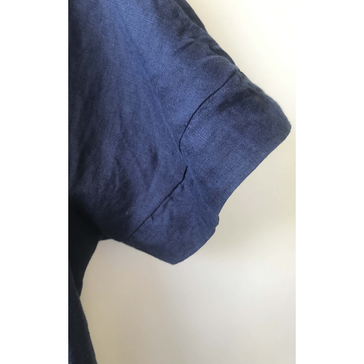 Kinder-Leinenkleid Liten Britta (tintenblau)