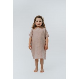 Kinder-Leinenkleid Liten Britta (puderrosa)