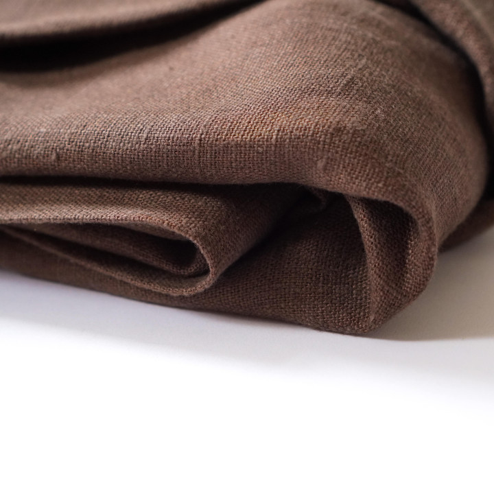 Weicher Leinenbademantel (Schokolade)