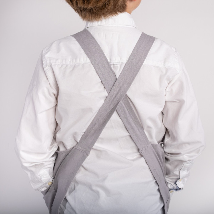 Kinderschürze Lotta (aschgrau)