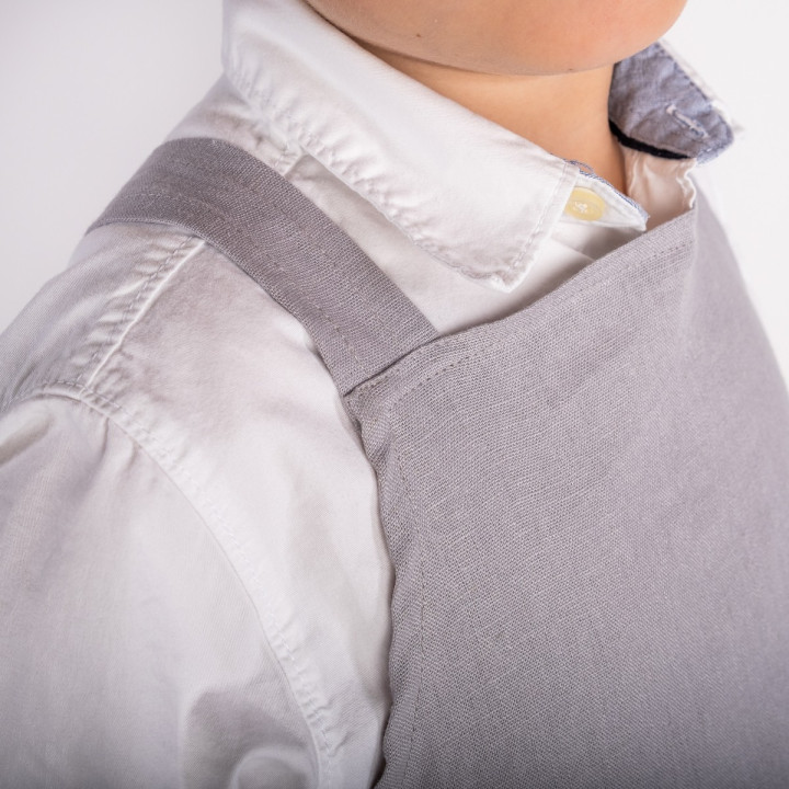 Kinderschürze Lotta (aschgrau)