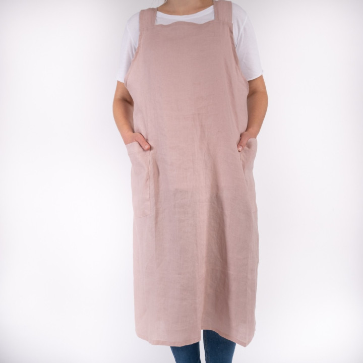 Japanische Schürze Madika (puderrosa)