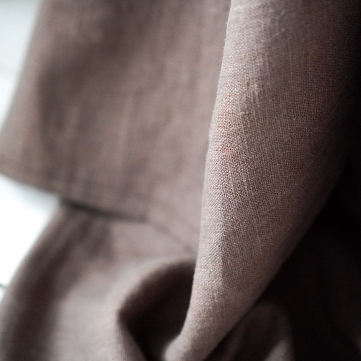 Leinen-Strandtuch Schokoladenbraun – Schnelltrocknend und Vielseitig