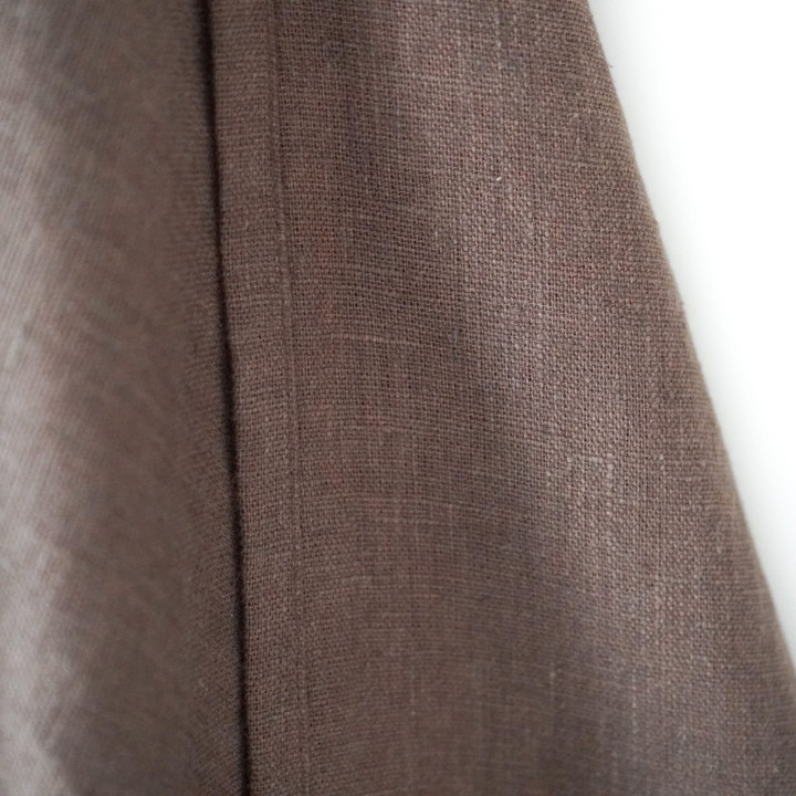Leinen-Strandtuch Schokoladenbraun – Schnelltrocknend und Vielseitig