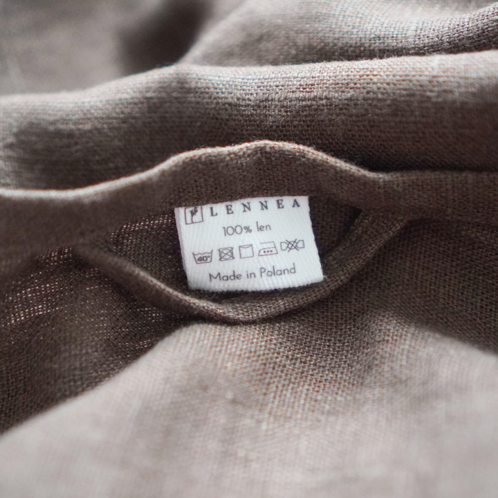 Leinen-Strandtuch Schokoladenbraun – Schnelltrocknend und Vielseitig