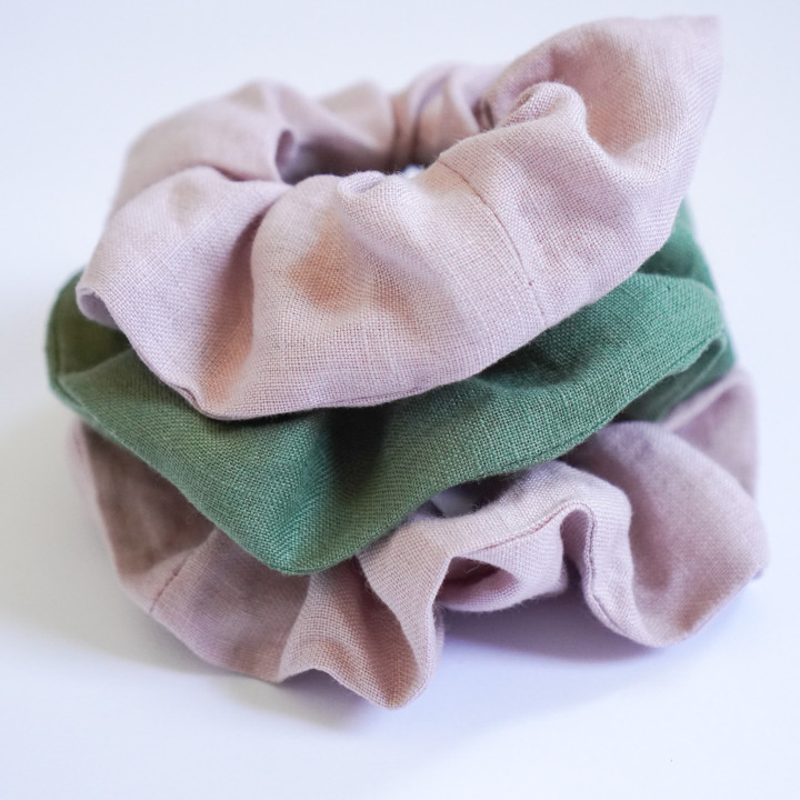 Scrunchie aus Leinen