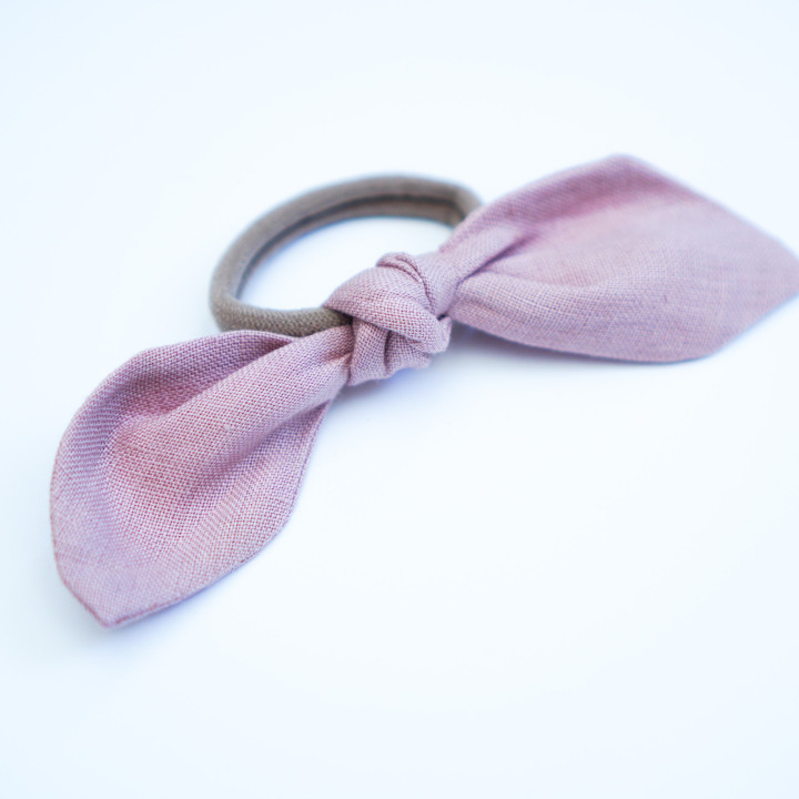 Haargummi – Leinen-Schleife