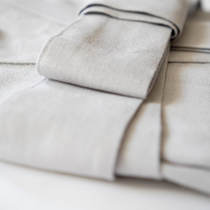 Lniane kimono (popielaty)