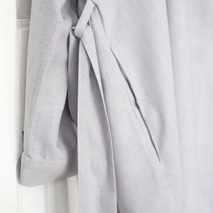 Lniane kimono (popielaty)