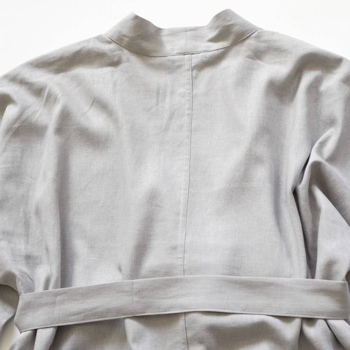 Lniane kimono (popielaty)