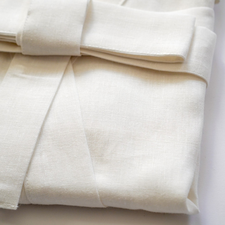 Leinenkimono Elfenbein – Elegantes, Natürliches Kimono aus 100 % Leinen