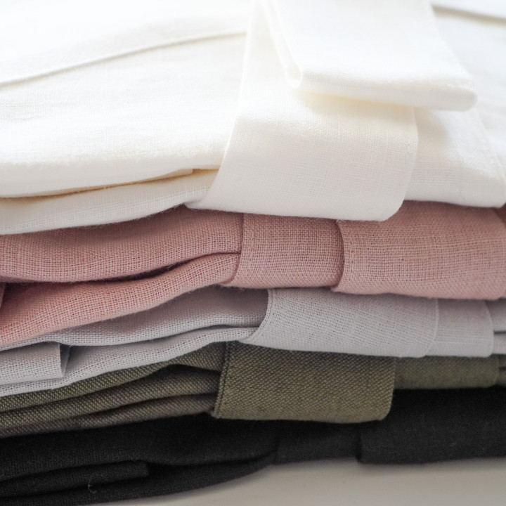 Leinenkimono Elfenbein – Elegantes, Natürliches Kimono aus 100 % Leinen