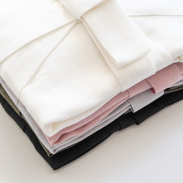 Leinenkimono Elfenbein – Elegantes, Natürliches Kimono aus 100 % Leinen