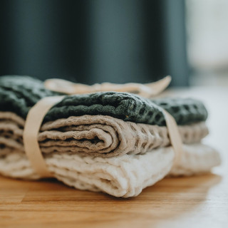 Leinen-Küchentuch in Waffelstruktur - Hochwertiges Geschirrtuch für Ihre Küche