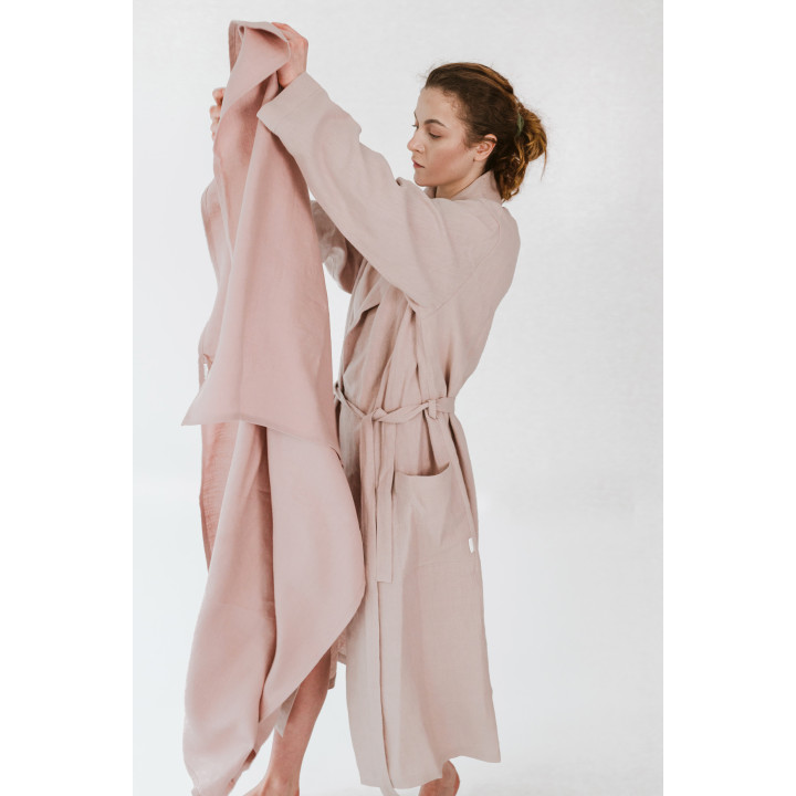 Leinen Handtuch (rosa)