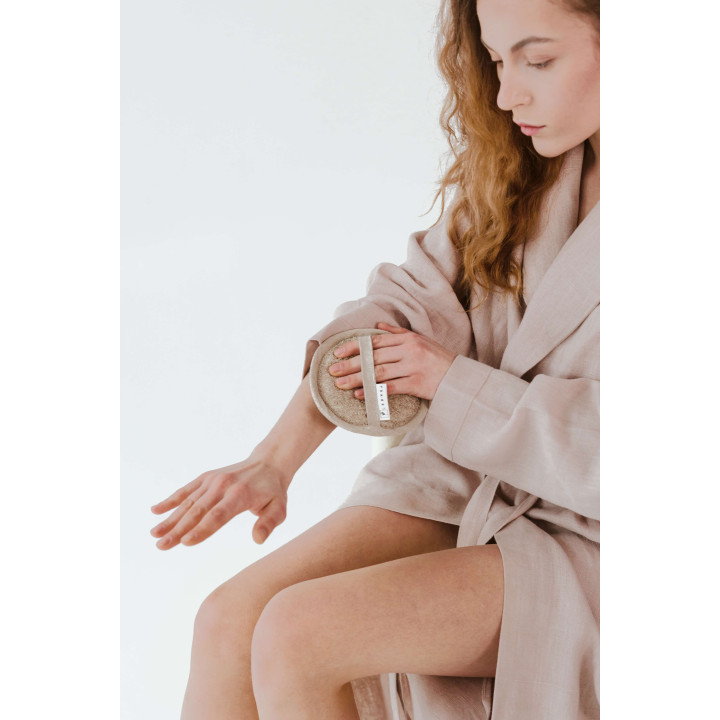 Waschlappen aus Leinen-Frottee