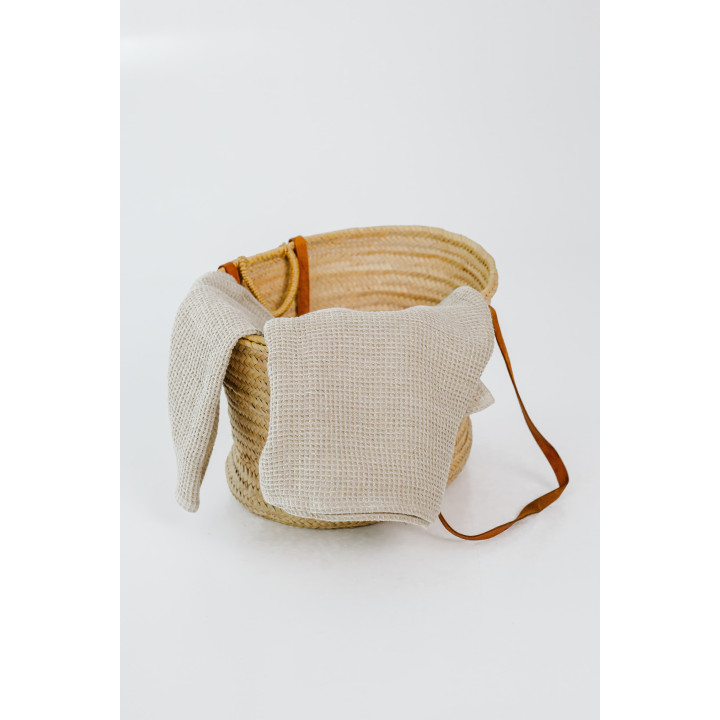 Lniany ręcznik waflowy