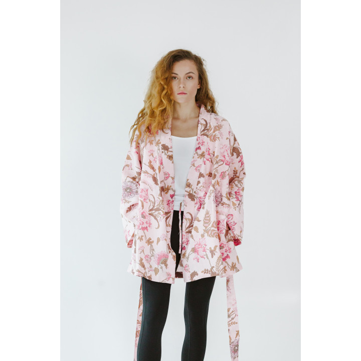 Lniane kimono (Piwonie)