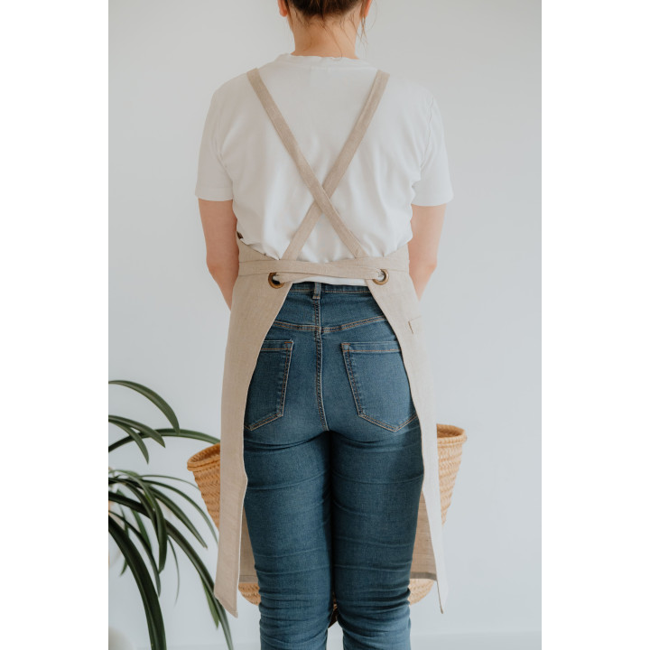 Fartuch baristy naturalny