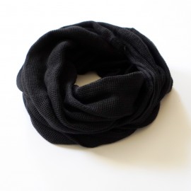 Leinenschal (schwarz)