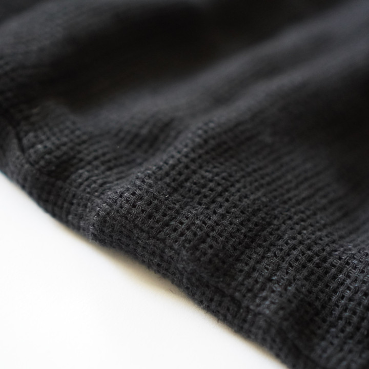 Leinenschal (schwarz)