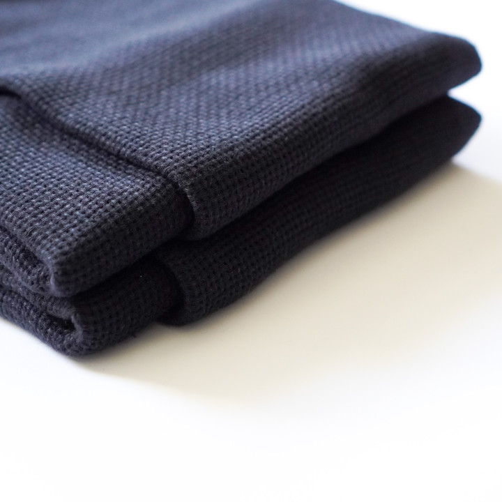 Leinenschal (schwarz)