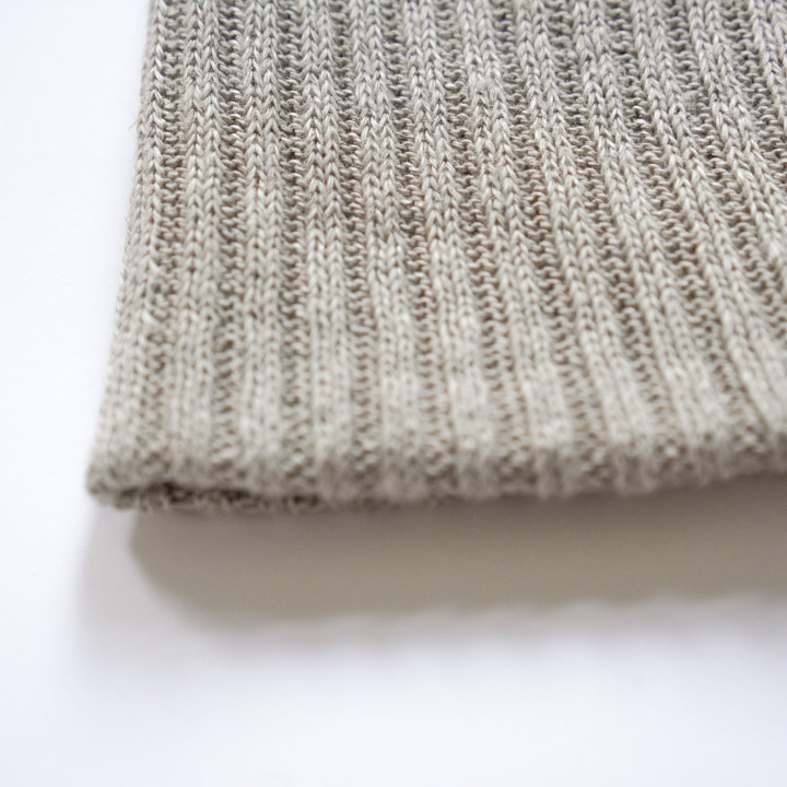 Leinen Beanie Mütze (natur)