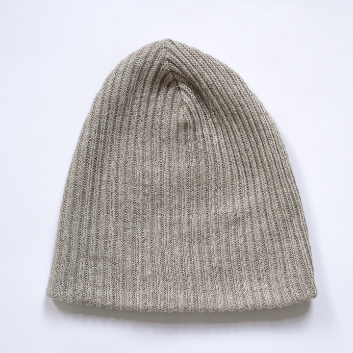 Leinen Beanie Mütze (natur)