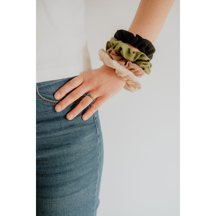 Scrunchie aus Leinen