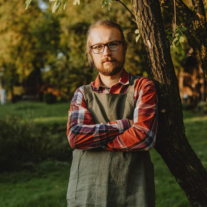 Schürze Ronja (olivgrün)