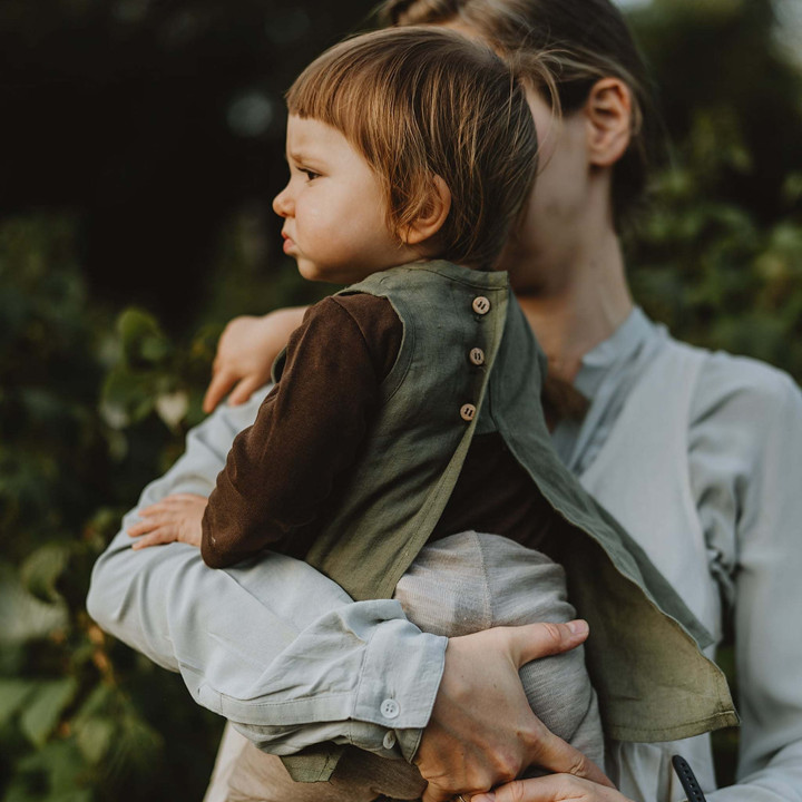 Kinder-Schürze Kerstin (olivgrün)