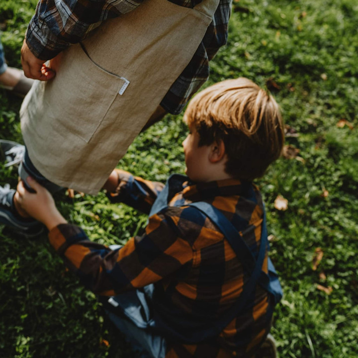 Kinderschürze Lotta (indigo)