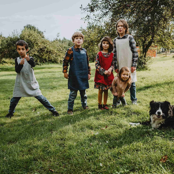 Kinderschürze Lotta (indigo)