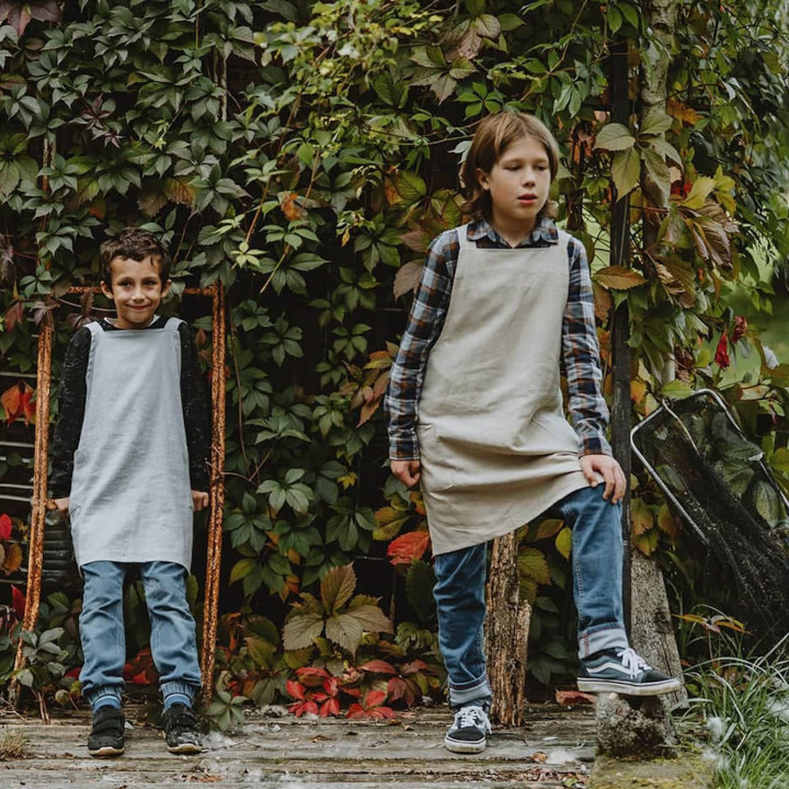 Kinderschürze Lotta (natur heavy)