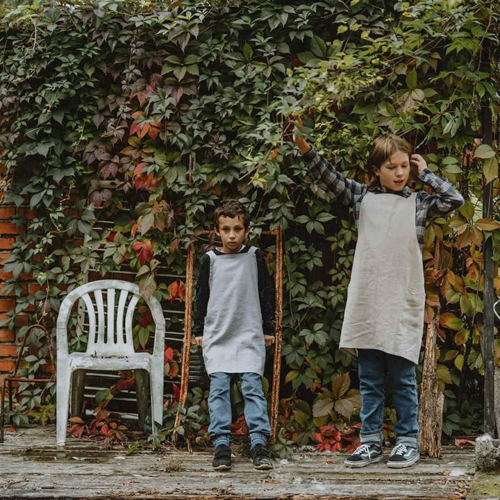 Kinderschürze Lotta (natur heavy)