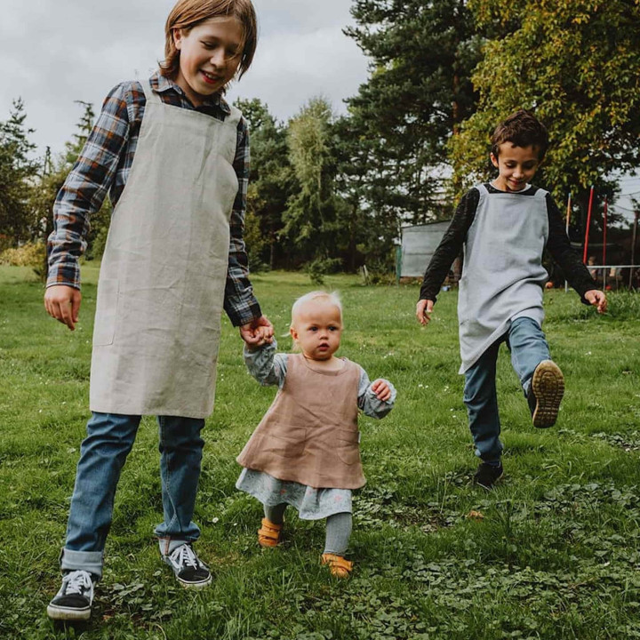 Kinderschürze Lotta (natur heavy)