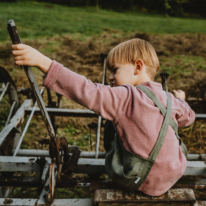 Kinderschürze Lotta (olivgrün)