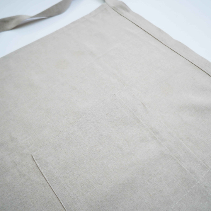 Schürze mit Bindeband (natur)