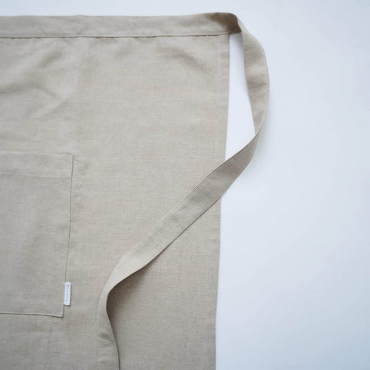 Schürze mit Bindeband (natur)