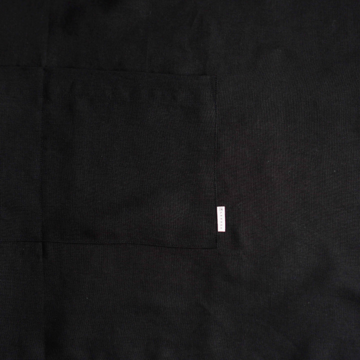 Schürze mit Bindeband  (schwarz)